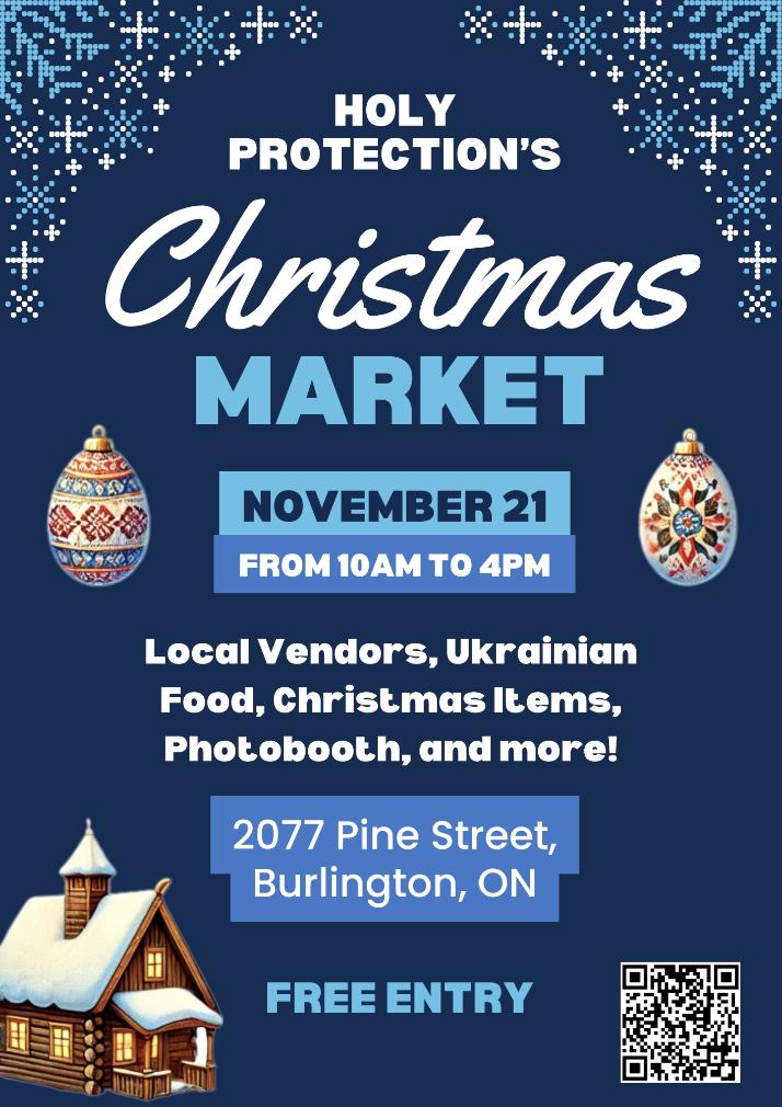 Holy Protection Christmas Market Sat Nov 21, 2026 10:00 - 4:00 pm